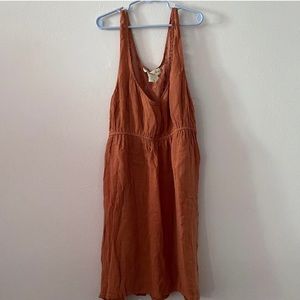 orange lace mini dress